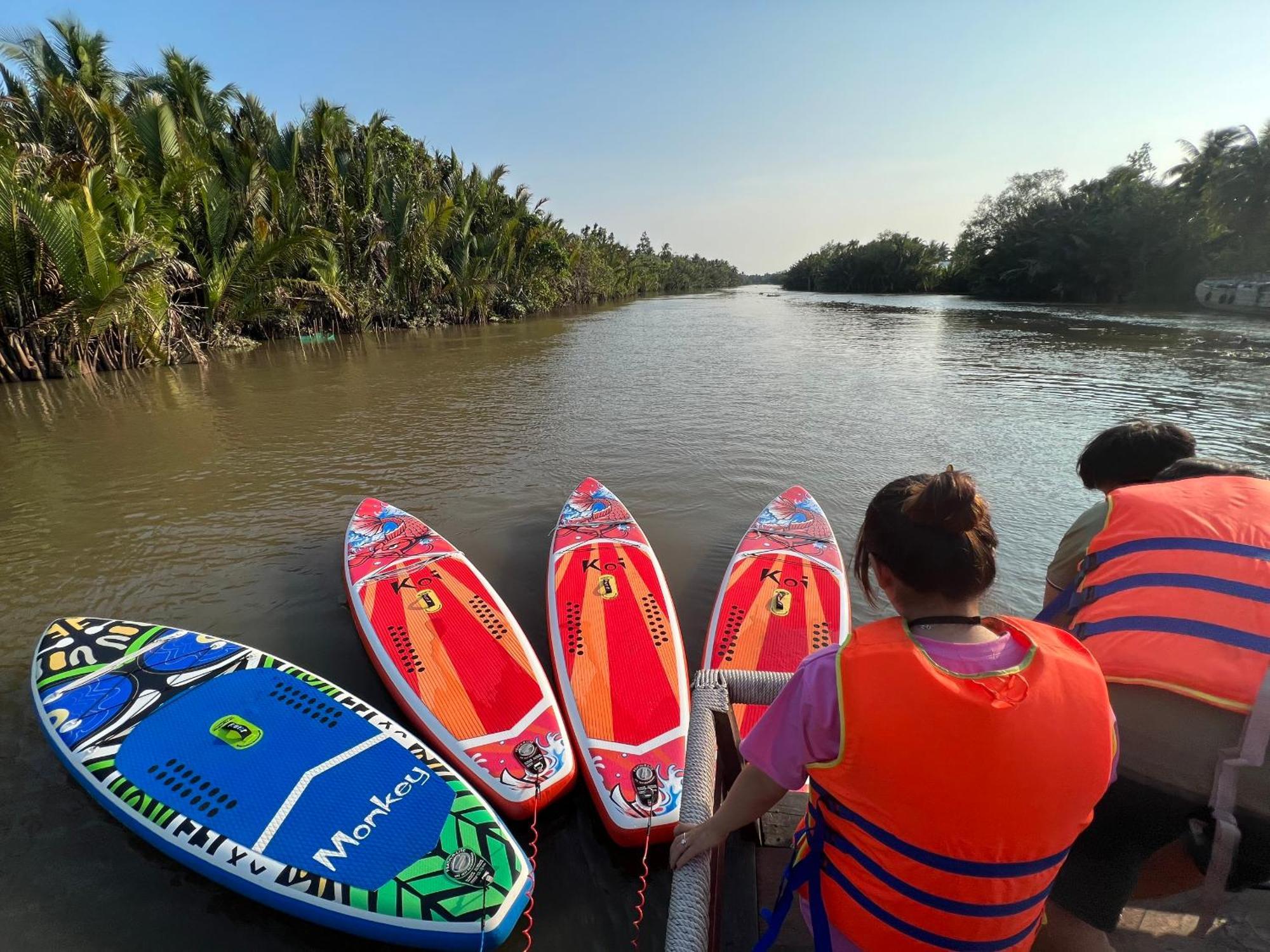 Hide Away Bungalows In Ben Tre City ภายนอก รูปภาพ